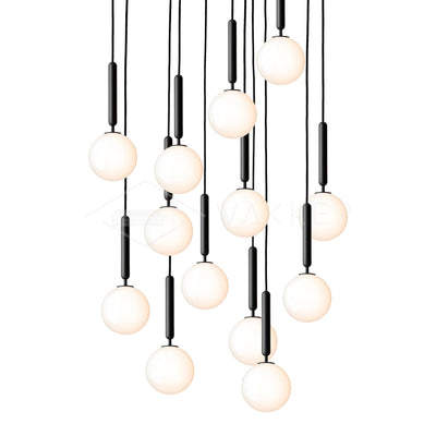 Lioraraya Glass Classic Industrial Pendant Light
