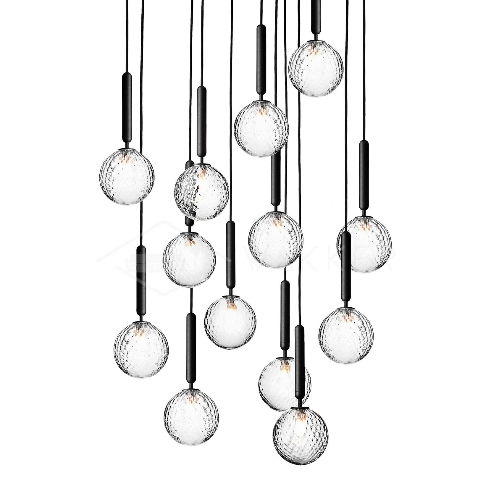 Lioraraya Glass Classic Industrial Pendant Light