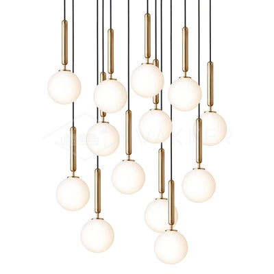 Lioraraya Glass Classic Industrial Pendant Light