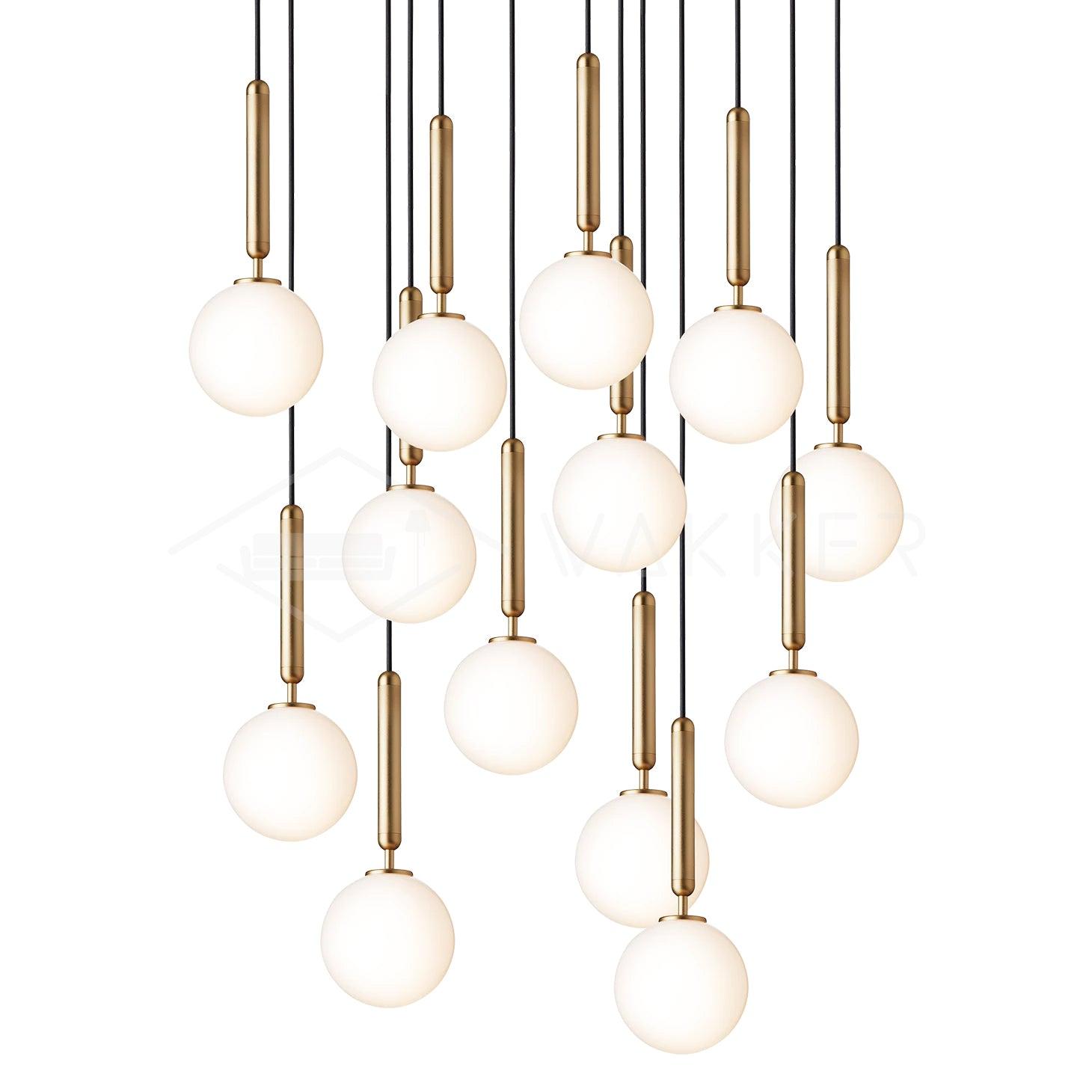 Lioraraya Glass Classic Industrial Pendant Light