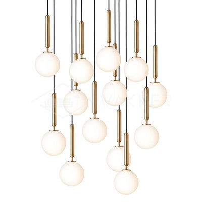 Aurelion Brass Industrial Pendant Light