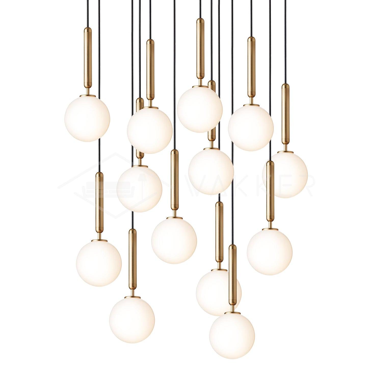 Aurelion Brass Industrial Pendant Light