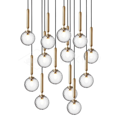 Lioraraya Glass Classic Industrial Pendant Light