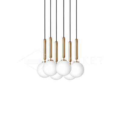 Lioraraya Glass Classic Industrial Pendant Light