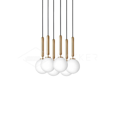 Aurelion Brass Industrial Pendant Light