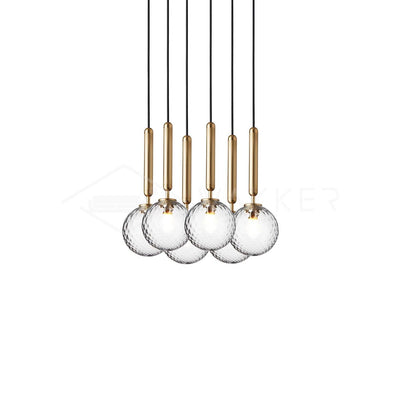 Lioraraya Glass Classic Industrial Pendant Light