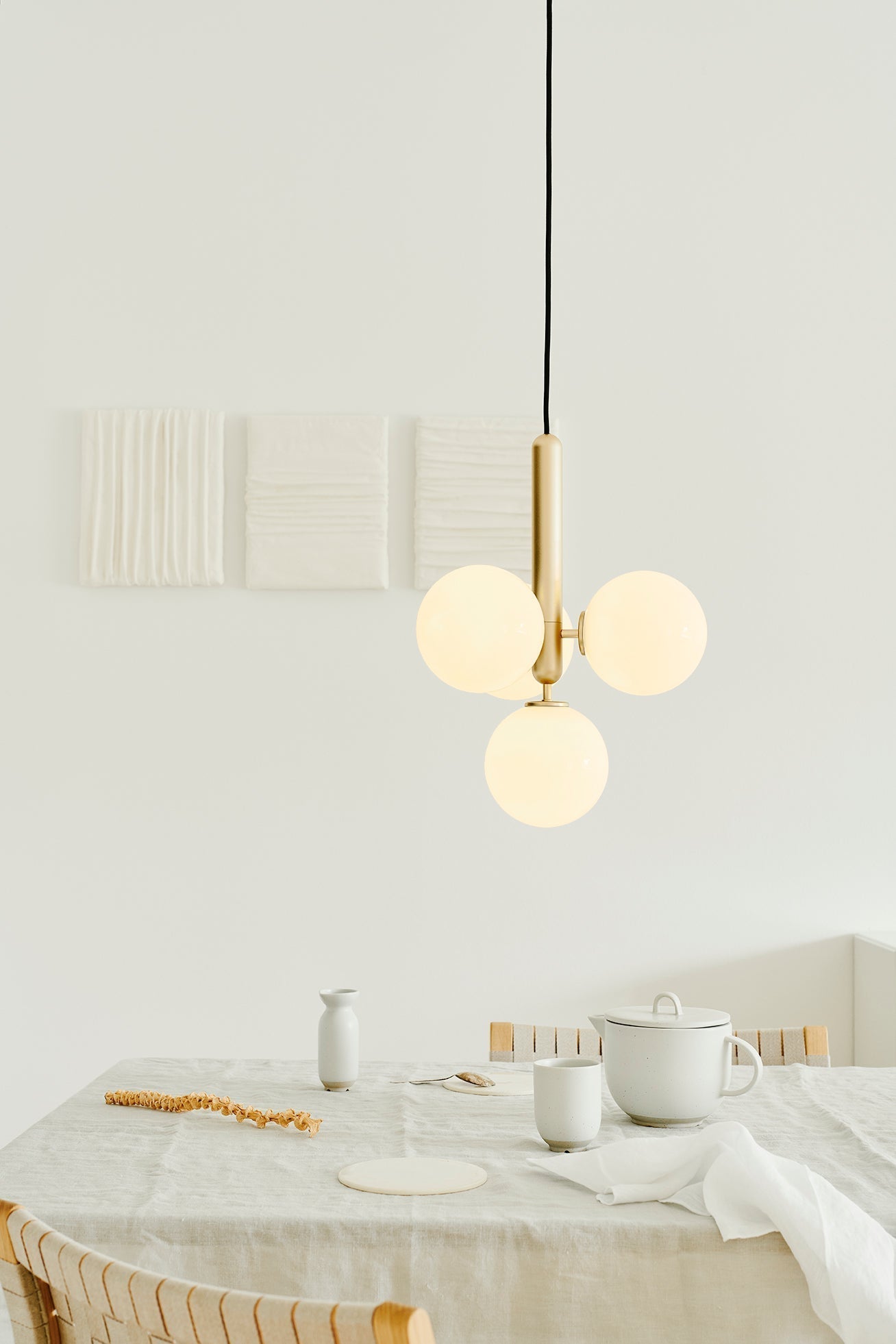 Aurelion Brass Industrial Pendant Light