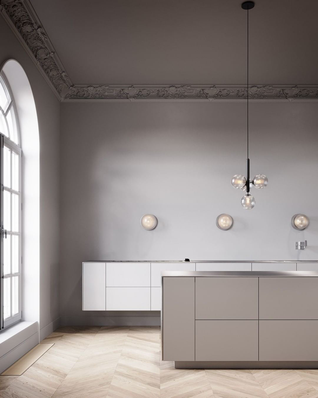Aurelion Brass Industrial Pendant Light