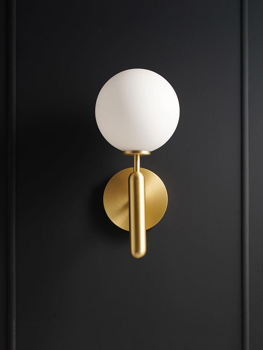 Kynlo Wall Lamp Plug In Glass Globe Nordic