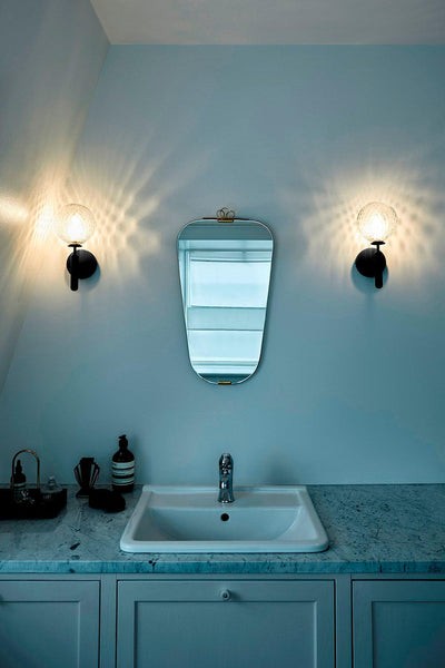 Kynlo Wall Lamp Plug In Glass Globe Nordic