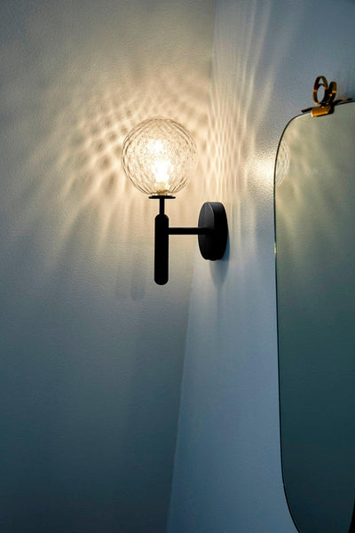 Kynlo Wall Lamp Plug In Glass Globe Nordic