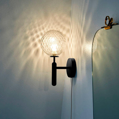 Kynlo Wall Lamp Plug In Glass Globe Nordic
