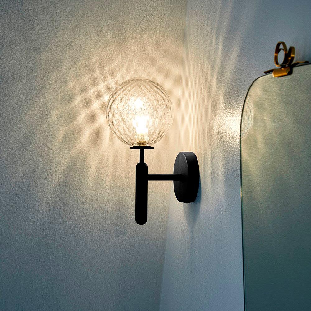 Kynlo Wall Lamp Plug In Glass Globe Nordic