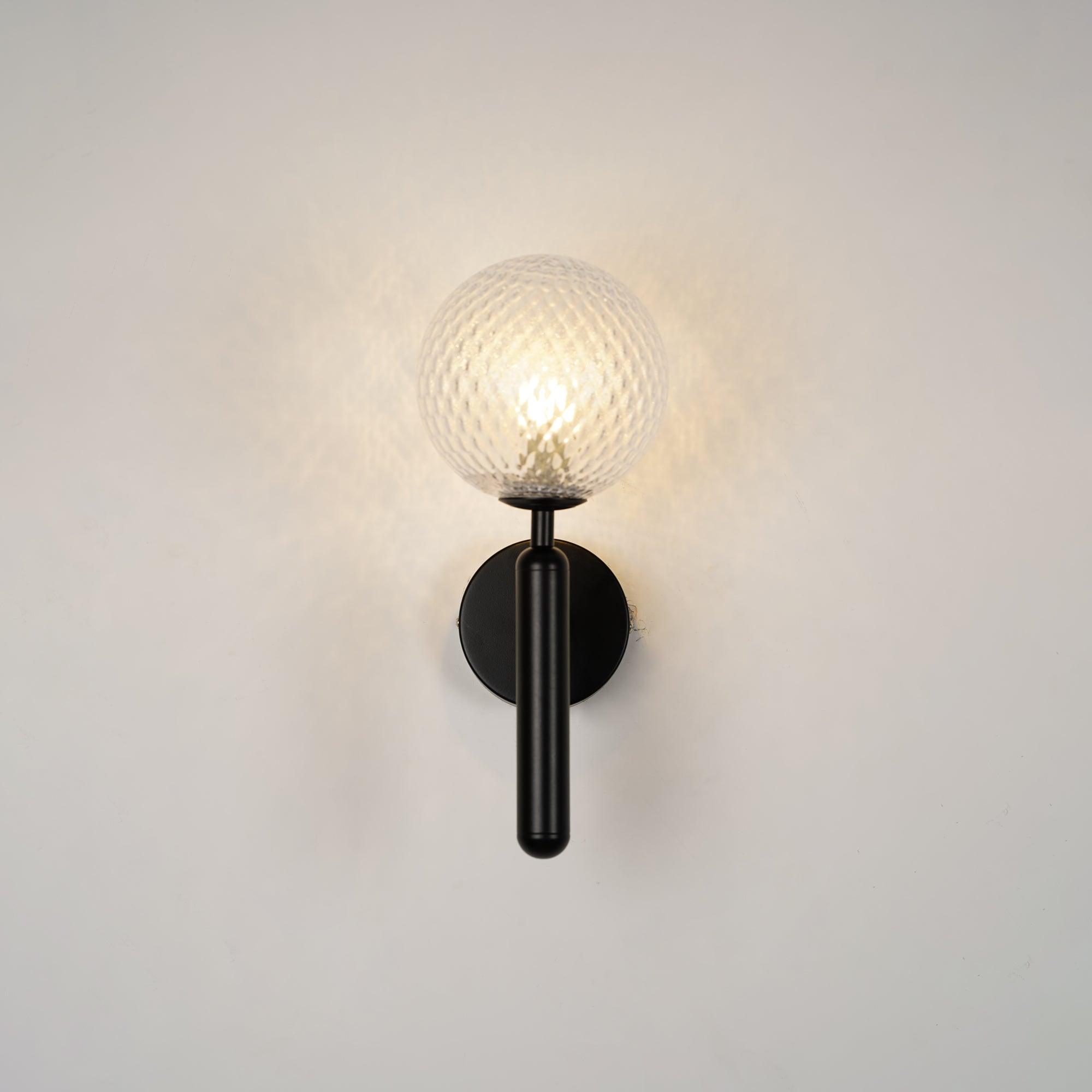 Kynlo Wall Lamp Plug In Glass Globe Nordic