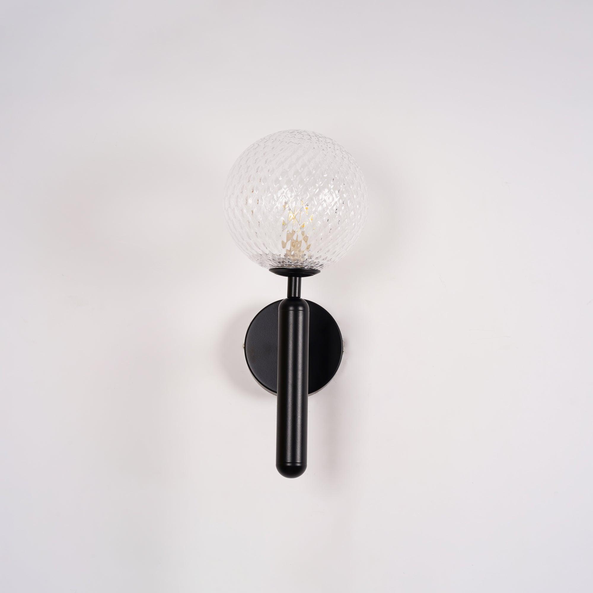 Kynlo Wall Lamp Plug In Glass Globe Nordic
