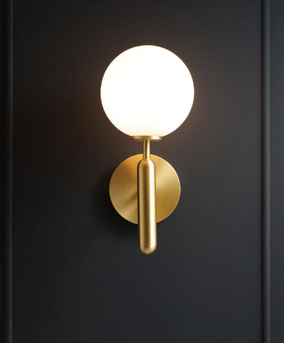Kynlo Wall Lamp Plug In Glass Globe Nordic