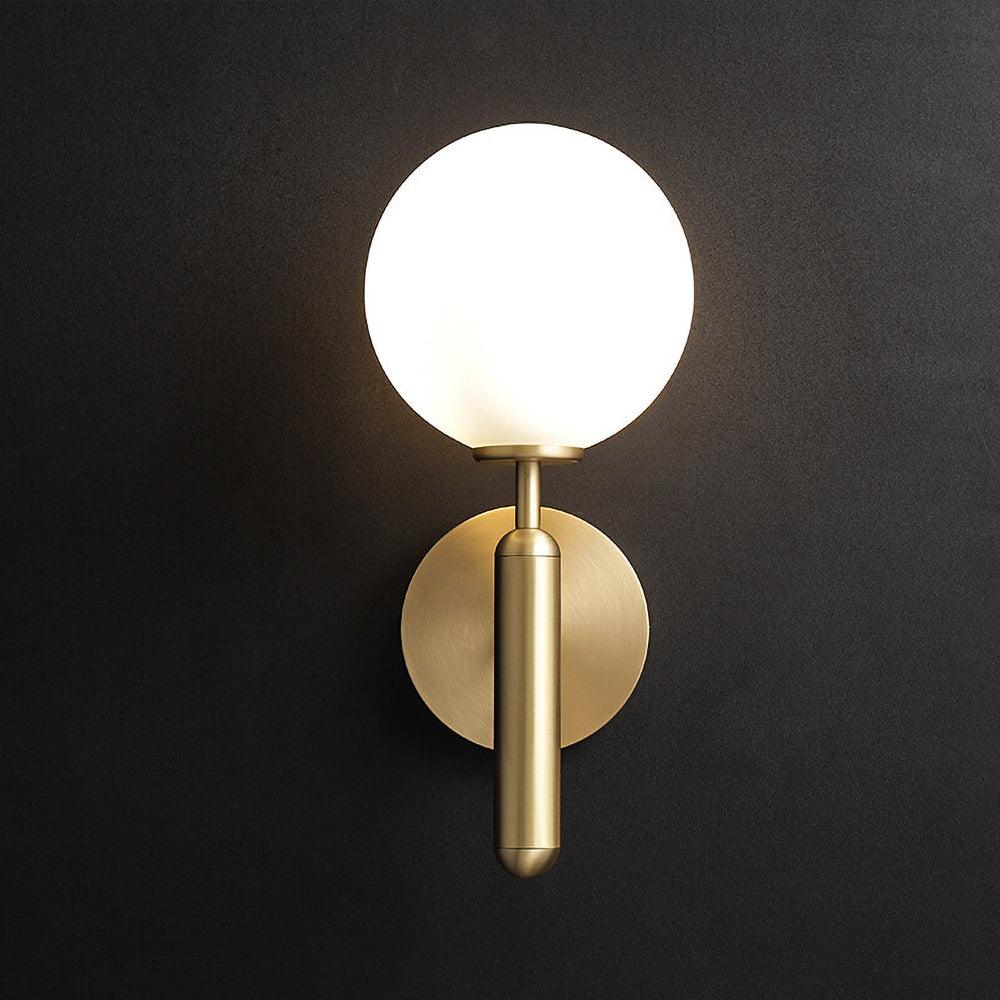 Kynlo Wall Lamp Plug In Glass Globe Nordic