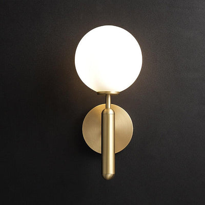 Kynlo Wall Lamp Plug In Glass Globe Nordic