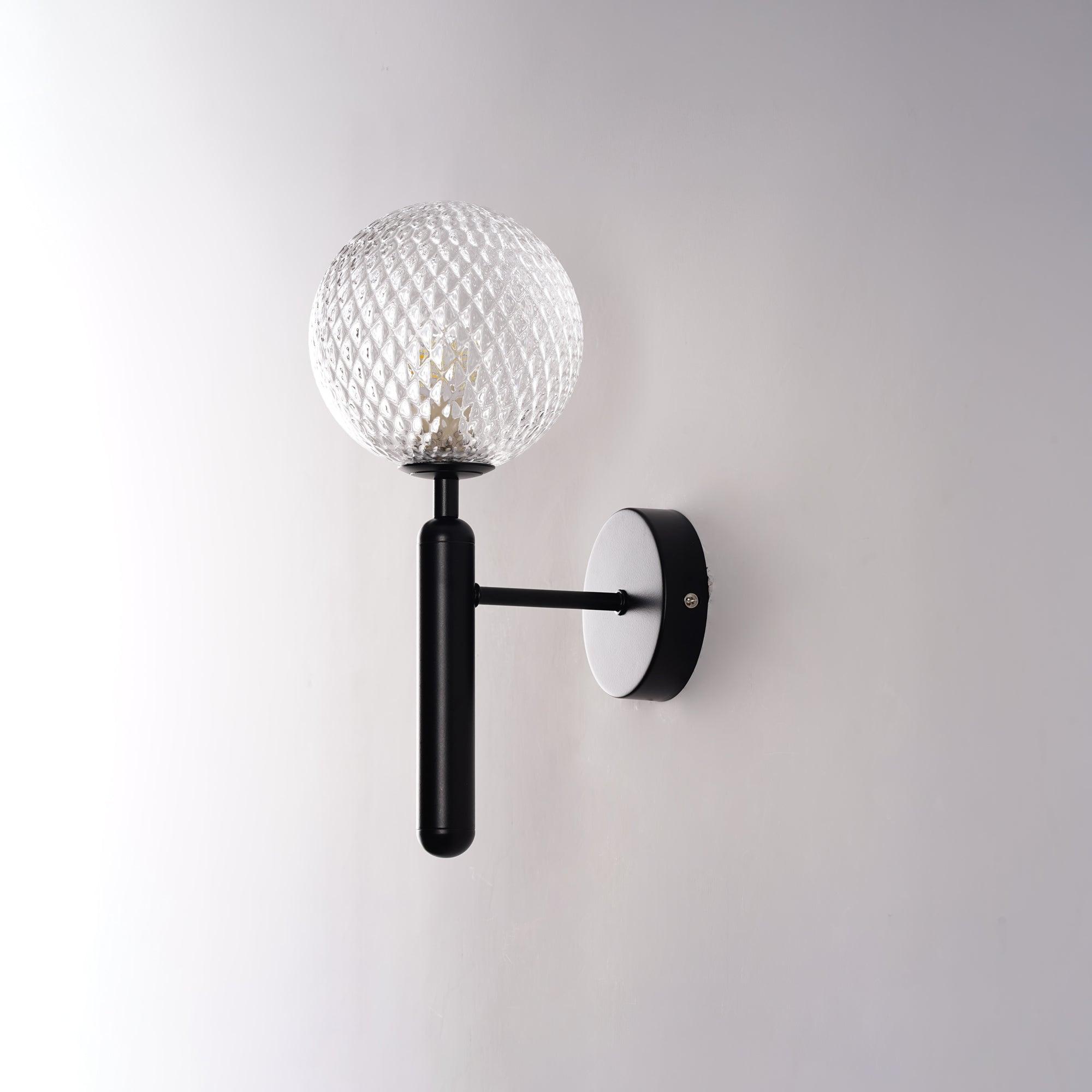 Kynlo Wall Lamp Plug In Glass Globe Nordic