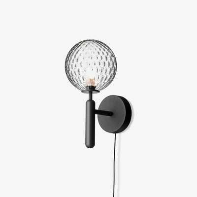 Kynlo Wall Lamp Plug In Glass Globe Nordic