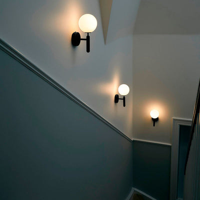 Kynlo Wall Lamp Plug In Glass Globe Nordic