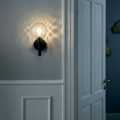 Kynlo Wall Lamp Plug In Glass Globe Nordic