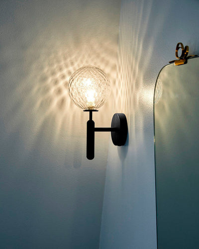Kynlo Wall Lamp Plug In Glass Globe Nordic