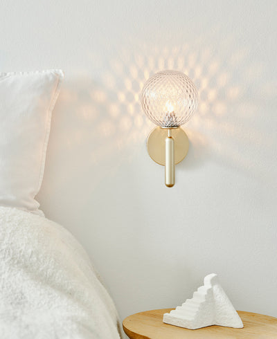 Kynlo Wall Lamp Plug In Glass Globe Nordic