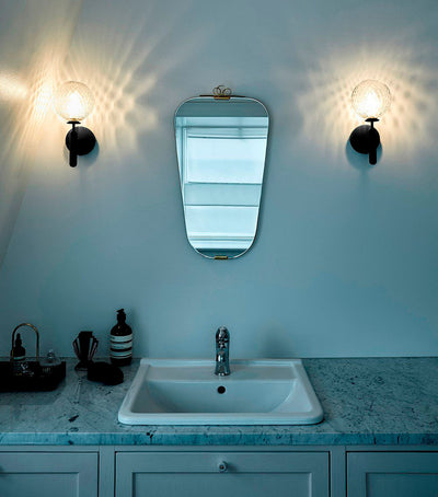 Kynlo Wall Lamp Plug In Glass Globe Nordic