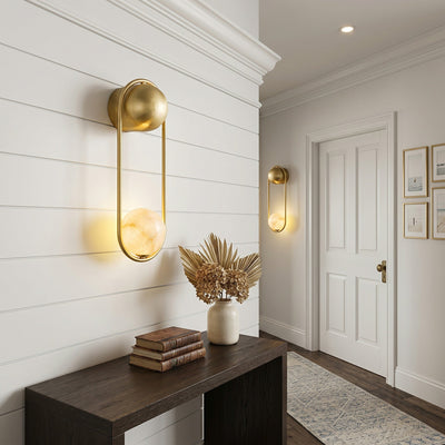 Arvior Alabaster Wall Sconce