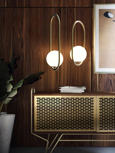 Valcendre Brass Pendant Swag Light