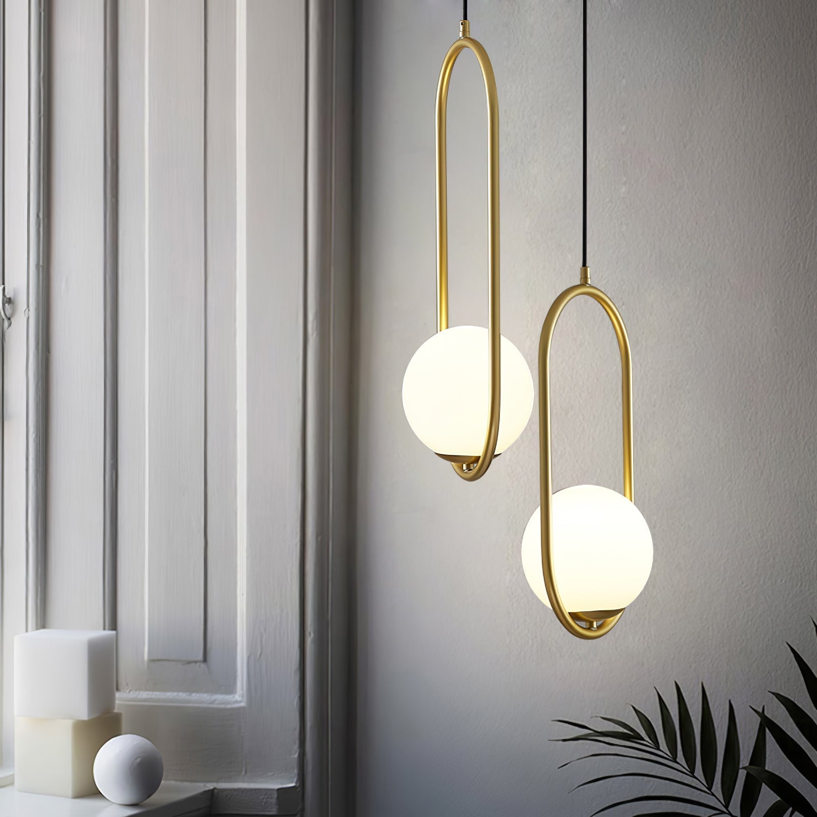 Valcendre Brass Pendant Swag Light