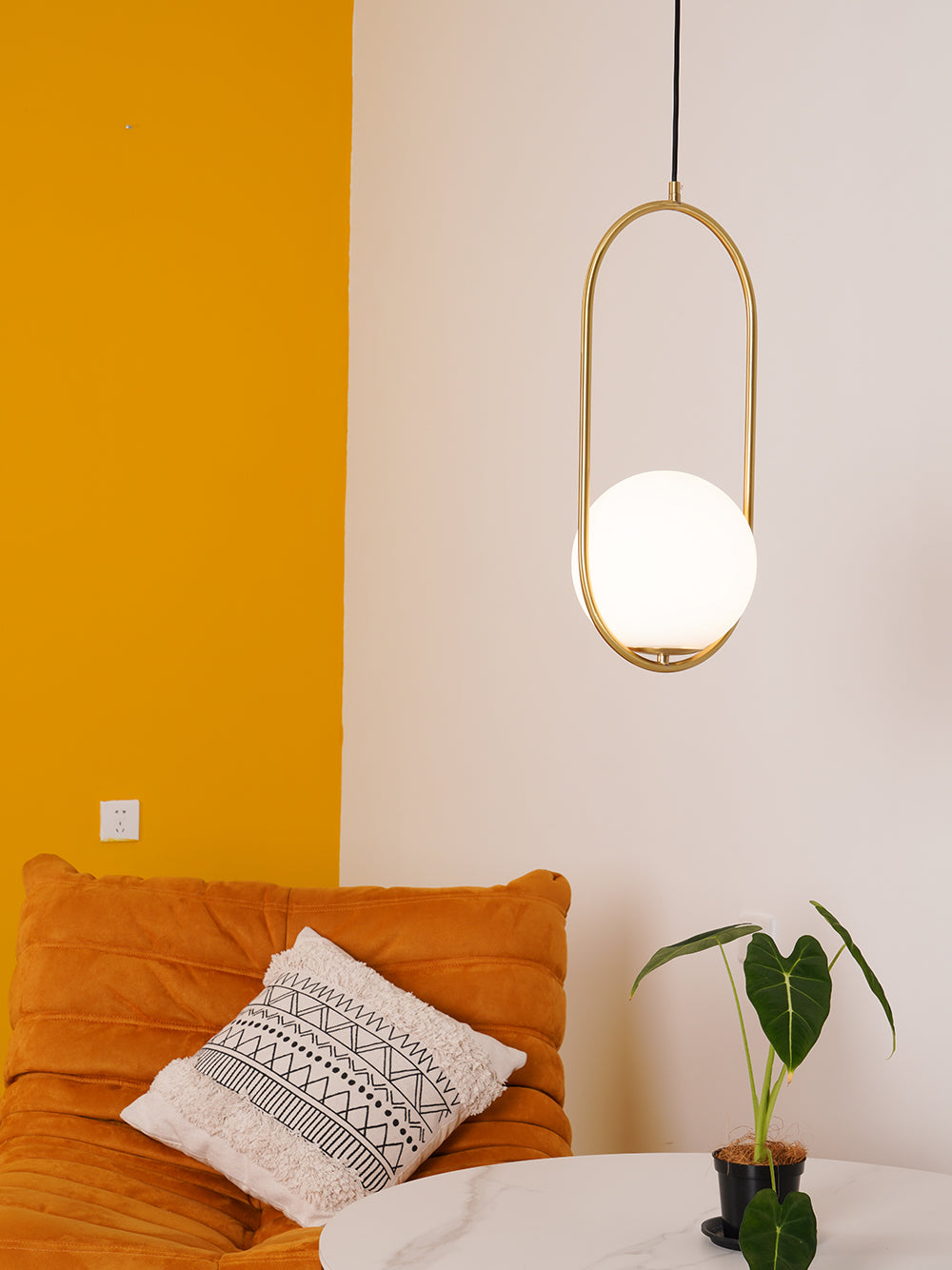 Orieria Pendant Lamp Brass Modern Ring