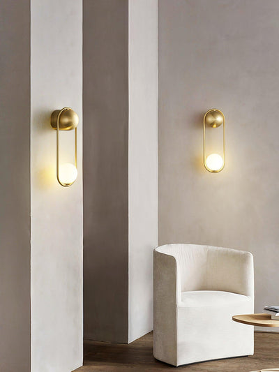 Solarine Radiain Brass Minimalist Wall Lamp