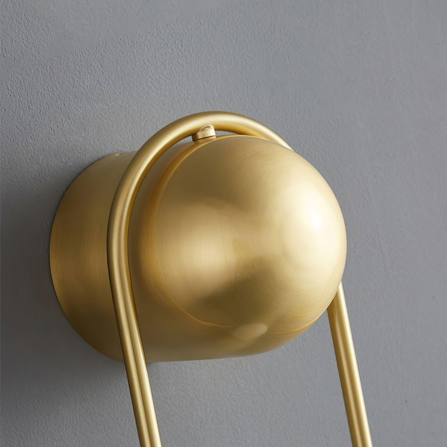 Solarine Radiain Brass Minimalist Wall Lamp
