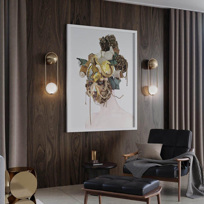 Solarine Radiain Brass Minimalist Wall Lamp