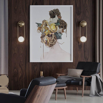 Solarine Radiain Brass Minimalist Wall Lamp
