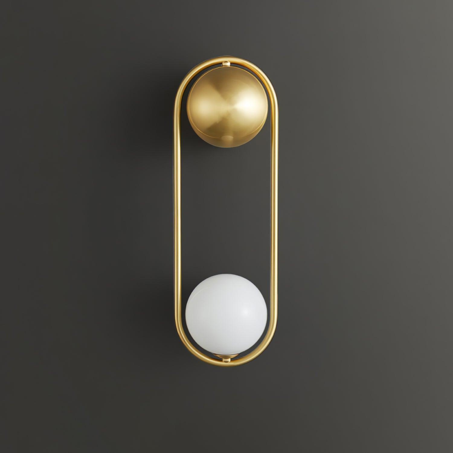 Solarine Radiain Brass Minimalist Wall Lamp