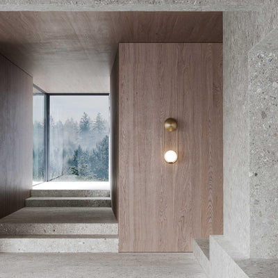 Solarine Radiain Brass Minimalist Wall Lamp