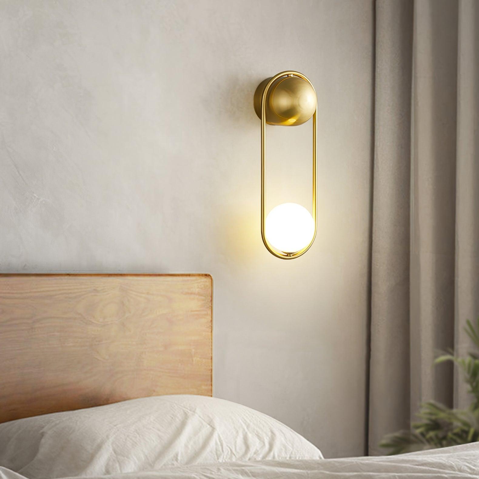 Solarine Radiain Brass Minimalist Wall Lamp