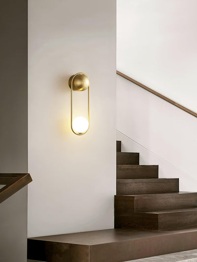 Solarine Radiain Brass Minimalist Wall Lamp