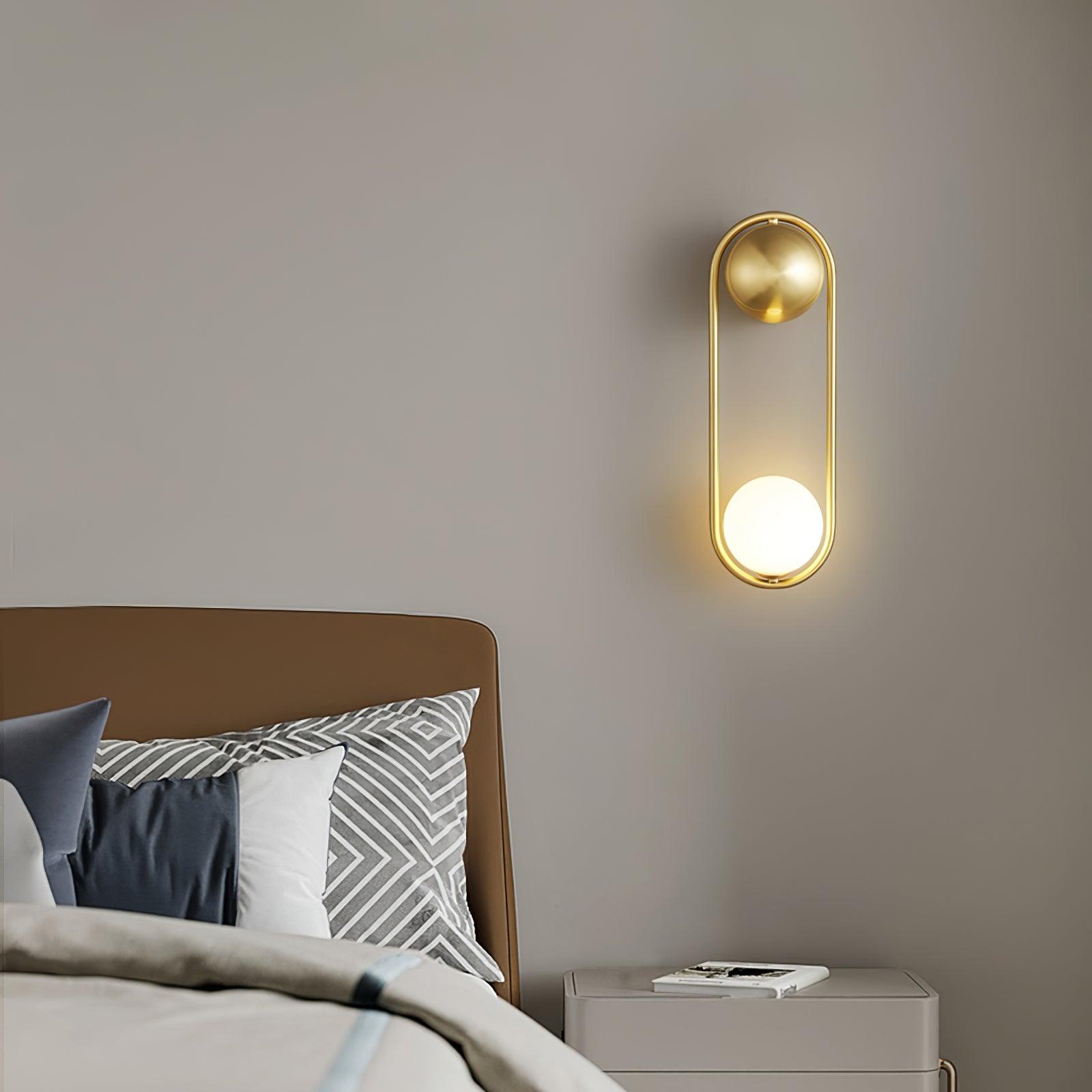 Solarine Radiain Brass Minimalist Wall Lamp