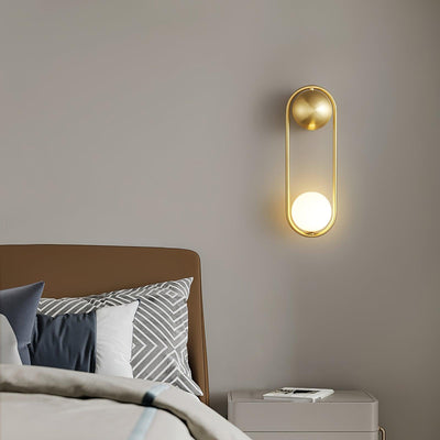 Solarine Radiain Brass Minimalist Wall Lamp