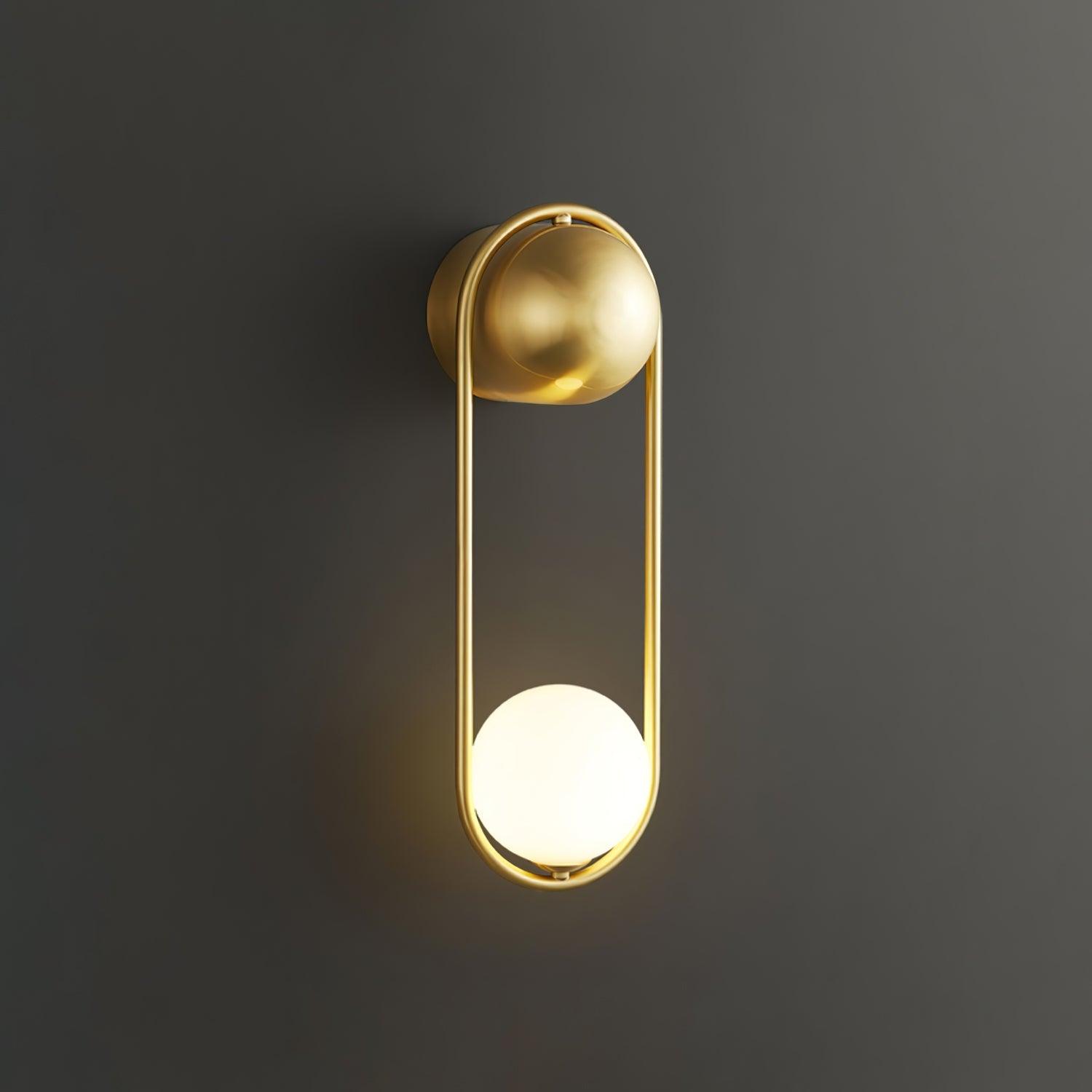 Solarine Radiain Brass Minimalist Wall Lamp