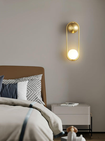 Solarine Radiain Brass Minimalist Wall Lamp