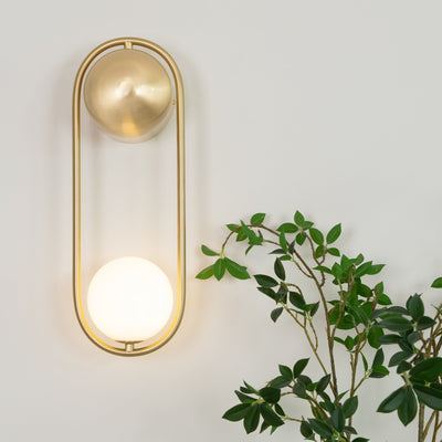 Solarine Radiain Brass Minimalist Wall Lamp