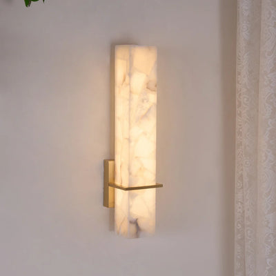 Ritta Modern Alabaster Cuboid Wall Light