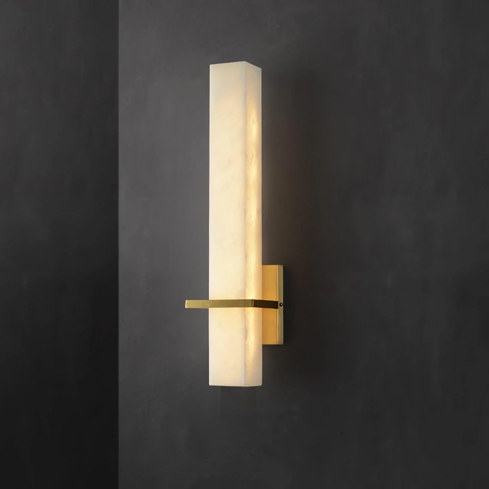 Ritta Modern Alabaster Cuboid Wall Light