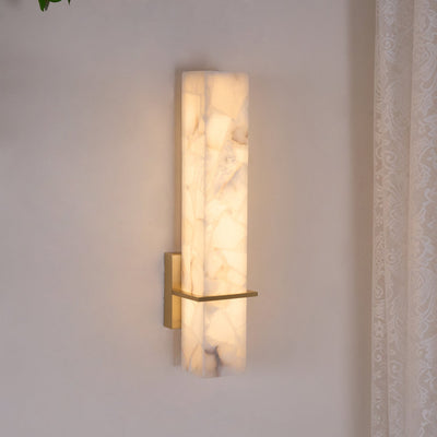 Ritta Modern Alabaster Cuboid Wall Light