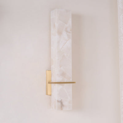 Ritta Modern Alabaster Cuboid Wall Light
